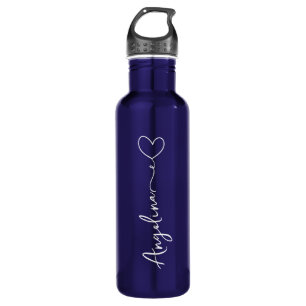 Personalized Your Name Script Blue Wedding 710 Ml Water Bottle