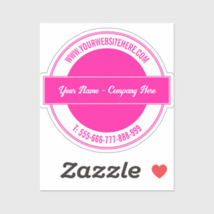 Personalized Your Name Text Sticker Custom Colours