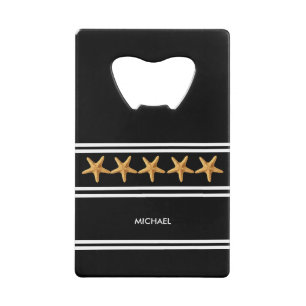 Personalized Your Name w/ Starfish Credit Card Bottle Opener