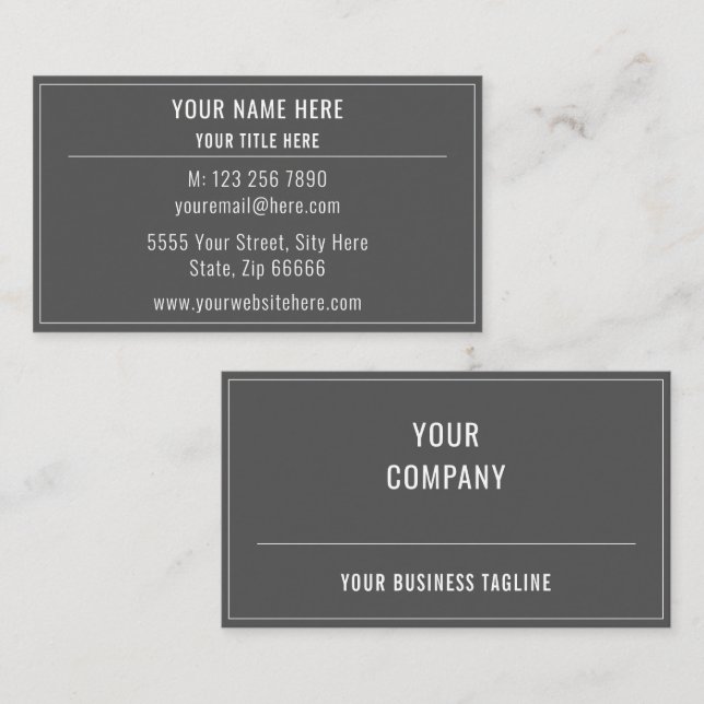 Personalized Your Own Design Business Card (Front/Back)