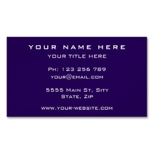 Personalized Your Own Design Business Card Magnet