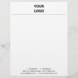 Personalized Your Own Design Business Letterhead<br><div class="desc">Custom Colours and Fonts - Personalized Business Letterhead with Your Company Logo ,  Name ,  Address ,  Contact Information / or add other info / text - Personalize with Customization Tool. Choose Your Favourite Colours / Font / Size ! Goof Luck - Be Happy :)</div>