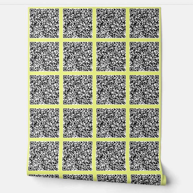 Personalized Your Own Design Custom Colours QR Cod Wallpaper (Unrolling)