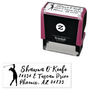 Personalized Your Own Golf Stamp, Sports Self-inking Stamp