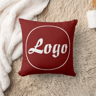 PERSONALIZED YOUR OWN LOGO OFFICE BUSINESS MODERN THROW PILLOW