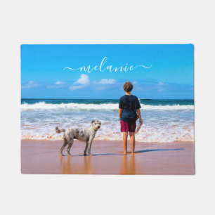 Personalized Your Pet Photo Doormat Custom Name