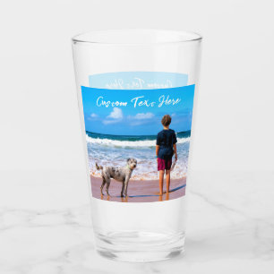 Personalized Your Pet Photo Glass with Custom Text
