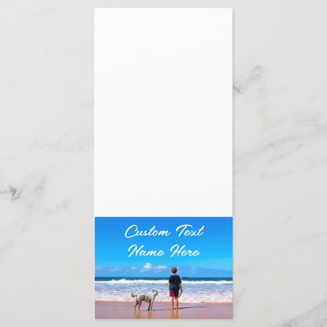 Personalized Your Pet Photo Menu with Custom Text (Front)