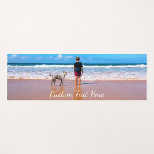 Personalized Your Pet Photo Yoga Mat Custom Text