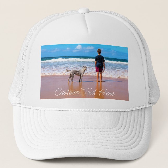 Personalized Your Pet Trucker Hat with Custom Text (Front)