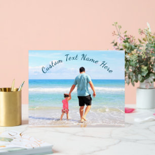 Personalized Your Photo Acrylic Sign Custom Text