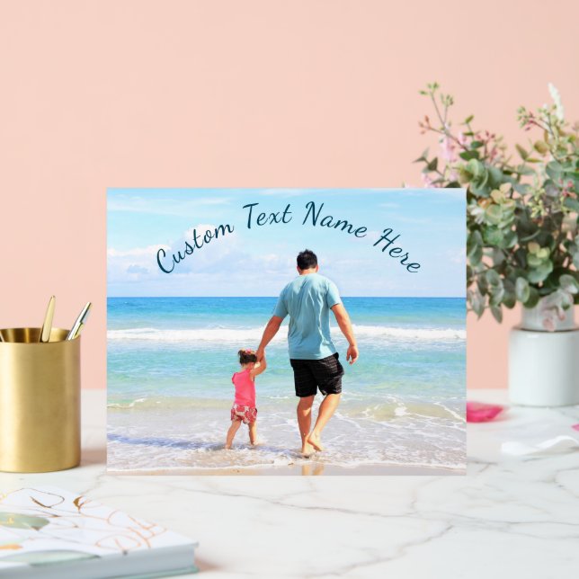 Personalized Your Photo Acrylic Sign Custom Text (Wedding)