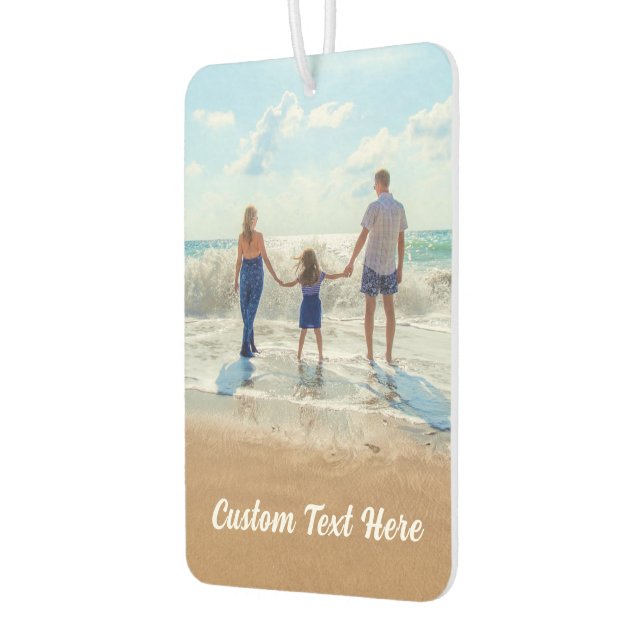 Personalized Your Photo Air Freshener Custom Text (Left)