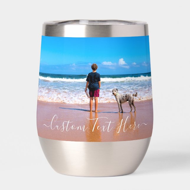 Personalized Your Photo and Custom Text (Back)