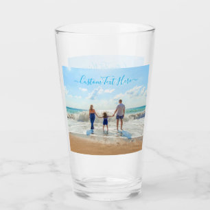 Personalized Your Photo and Custom Text Glass