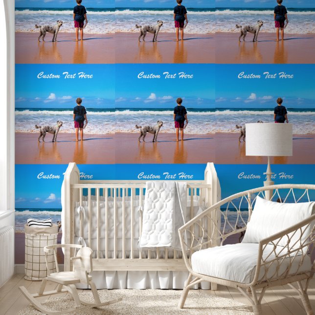 Personalized Your Photo and Custom Text Wallpaper (Kids)