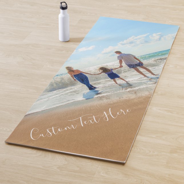 Personalized Your Photo and Custom Text Yoga Mat (In Situ)