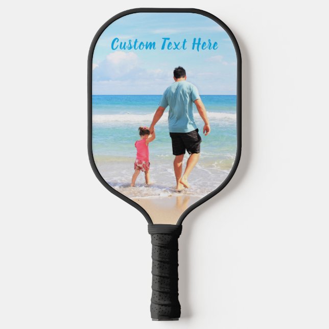 Personalized Your Photo and Text Pickleball Paddle (Front)