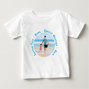 Personalized Your Photo Baby T-Shirt Custom Text