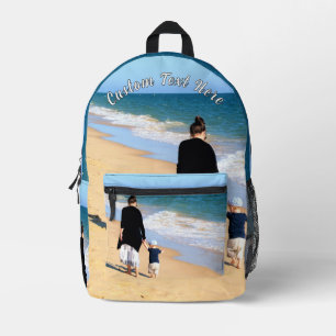 Personalized Your Photo Backpack with Custom Text