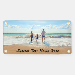 Personalized Your Photo Banner with Custom Text