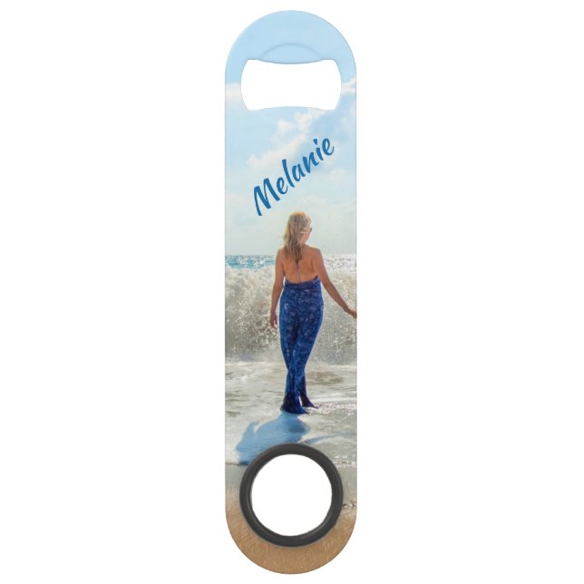 Personalized Your Photo Bar Key with Custom Names (Front)