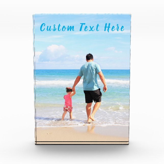 Personalized Your Photo Bock with Custom Text (Front)
