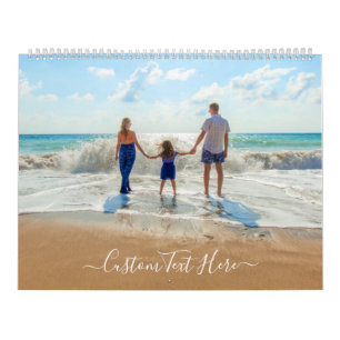 Personalized Your Photo Calendar with Custom Text