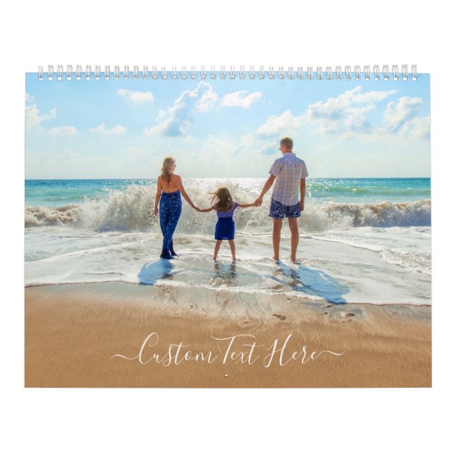 Personalized Your Photo Calendar with Custom Text (Cover)
