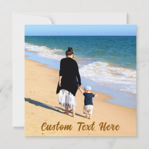 Personalized Your Photo Card with Custom Text
