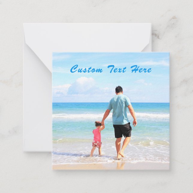 Personalized Your Photo Card with Custom Text (Front)