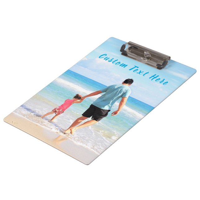 Personalized Your Photo Clipboard with Custom Text (Angled)