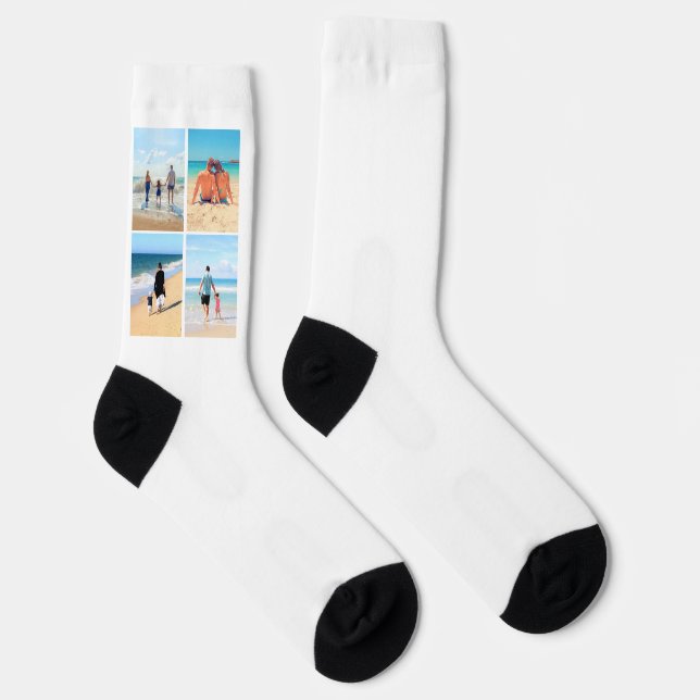 Personalized Your Photo Collage Socks (Right)