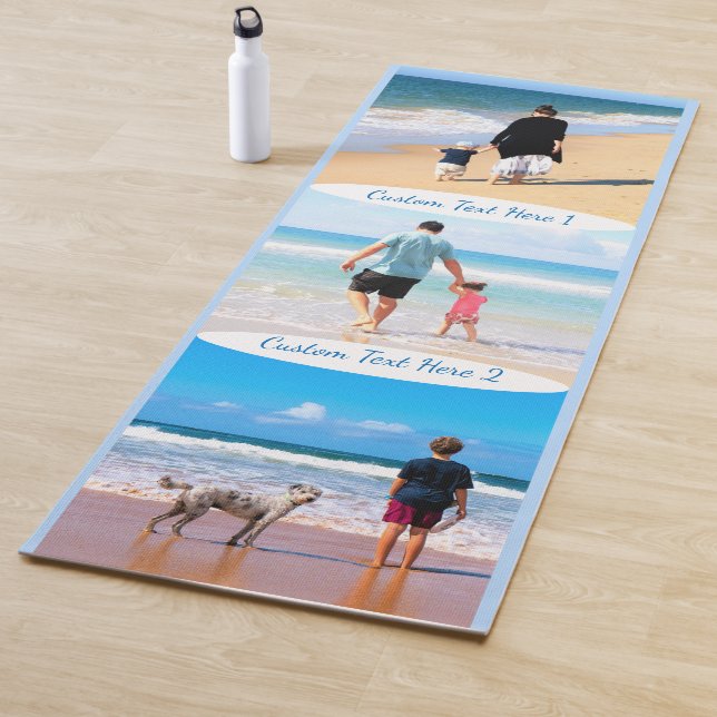 Personalized Your Photo Collage Yoga Mat with Tex (In Situ)