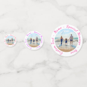 Personalized Your Photo Confetti with Custom Text