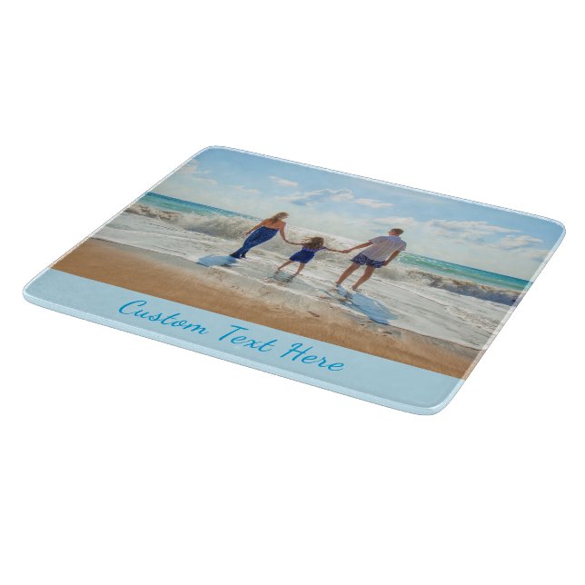 Personalized Your Photo Cutting Board Custom Text (Corner)