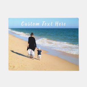 Personalized Your Photo Doormat with Custom Text