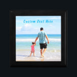 Personalized Your Photo Gift Boxes and Custom Text<br><div class="desc">Custom Photo and Text Gift Boxes - Your Own Design - Special - Personalized Family / Friends or Personal Gift Box - Add Your Text and Photo - Resize and move or remove and add elements / image with Customization tool. Choose / add your favorite font / color / size...</div>