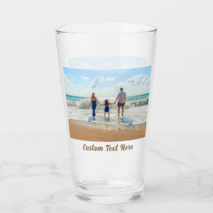 Personalized Your Photo Glass with Custom Text