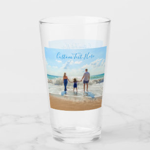 Personalized Your Photo Glass with Custom Text