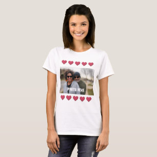Personalized YOUR PHOTO Hearts T-Shirt