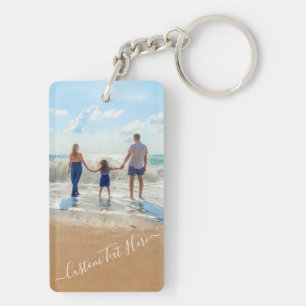 Personalized Your Photo Keychain Gift Custom Text