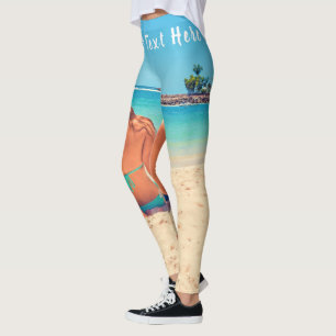 Personalized Your Photo Leggings with Custom Text