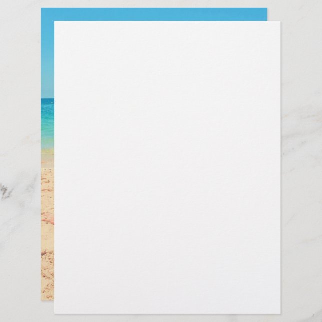 Personalized Your Photo Letterhead and Custom Text (Front/Back)