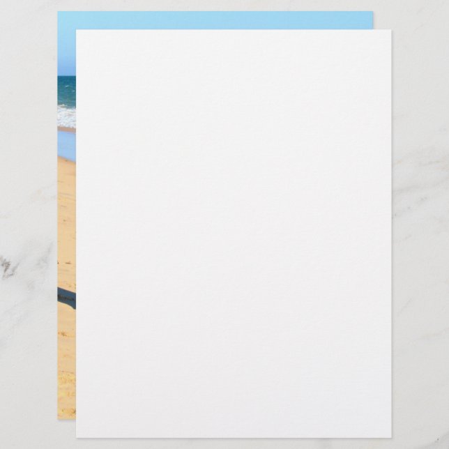 Personalized Your Photo Letterhead and Custom Text (Front/Back)