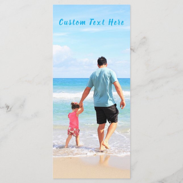 Personalized Your Photo Menu with Custom Text (Back)