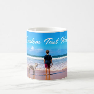Personalized Your Photo Mug with Custom Text
