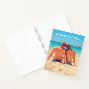 Personalized Your Photo Notebook with Custom Text