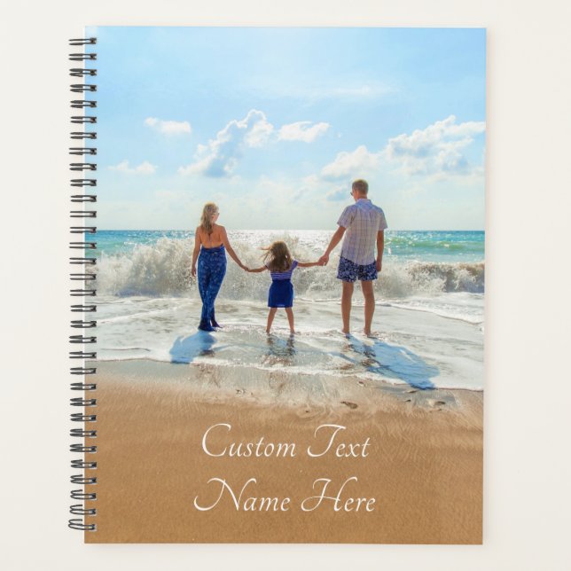 Personalized Your Photo Planner with Custom Text (Front)