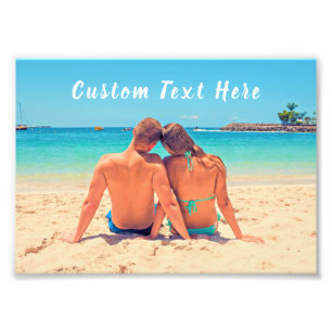 Personalized Your Photo Poster with Custom Text